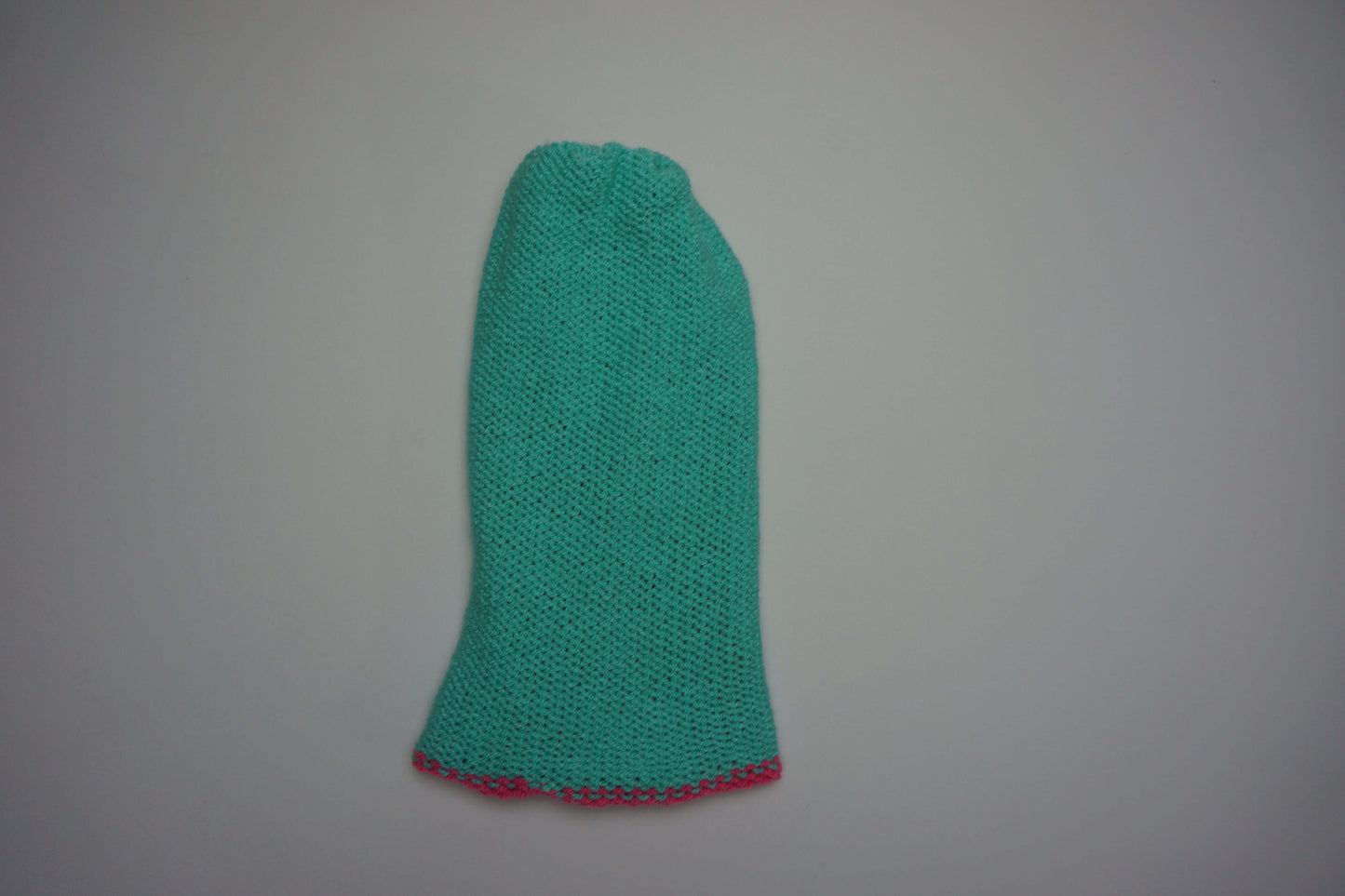 Handmade Reversible Wooly Beanie Aqua and Hot Pink | Shop