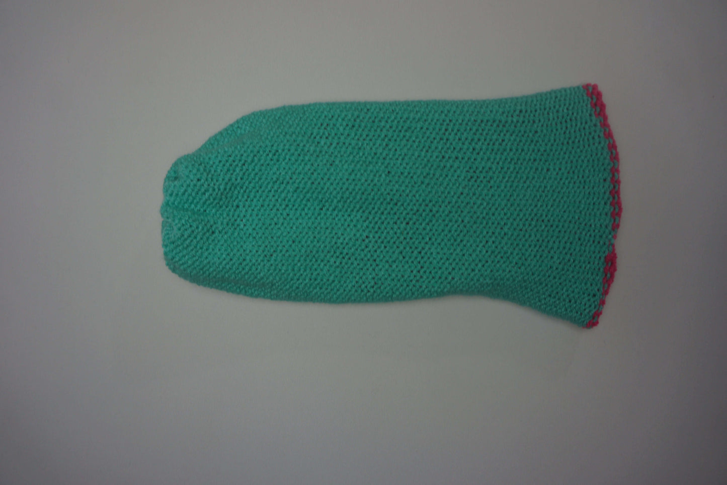 Handmade Reversible Wooly Beanie Aqua and Hot Pink | Shop