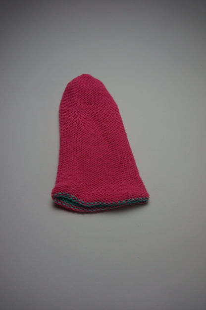 Aqua & Hot Pink Reversible Beanie