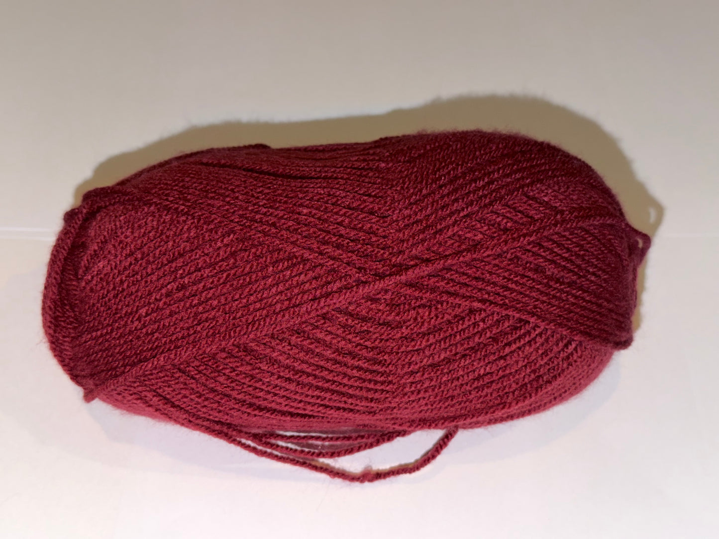 Custom Reversible Beanies handmade hat yarn in rich burgundy color.